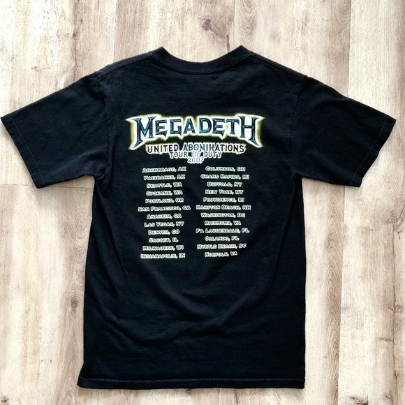 MEGADETH T Shirt, 2007, Concert, Tour Tee, Graphic‎ T, Womens, Size S, Black - Picture 6 of 7